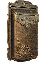 Floral Design Cast-Aluminum Vertical Mailbox